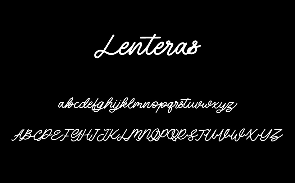 Lenteras font