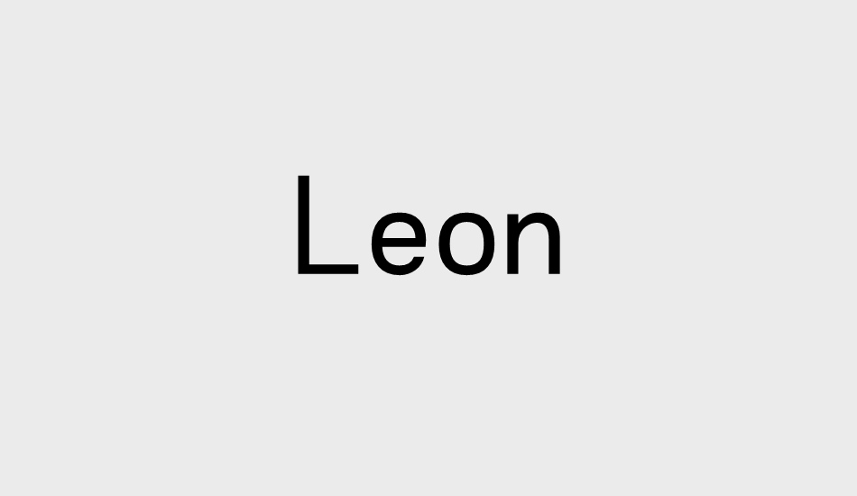 leon font big