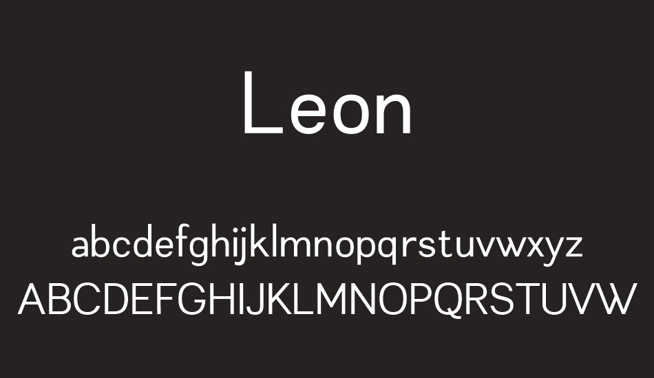 leon font