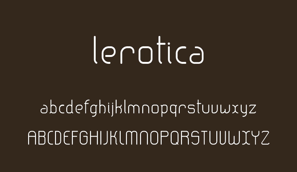lerotica font