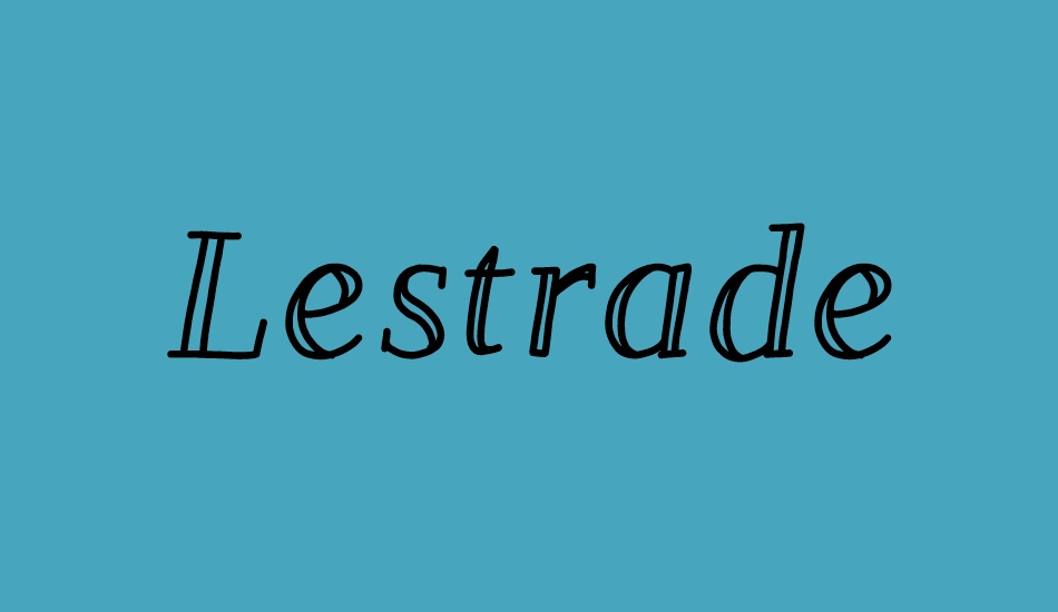 lestrade font big