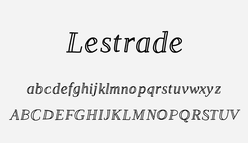 lestrade font