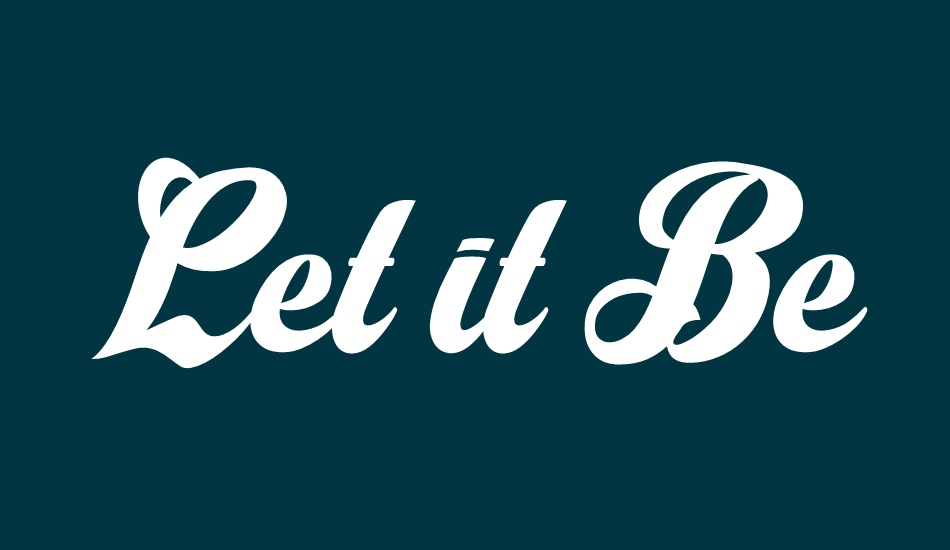 let-it-be-personal-use font big