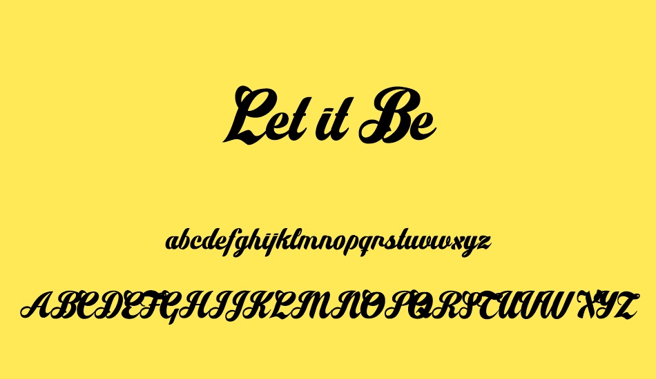 let-it-be-personal-use font