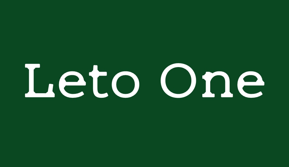 leto-one-defect font big