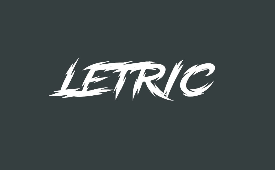 Letric font big