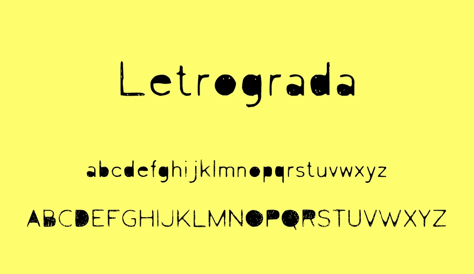 letrograda font