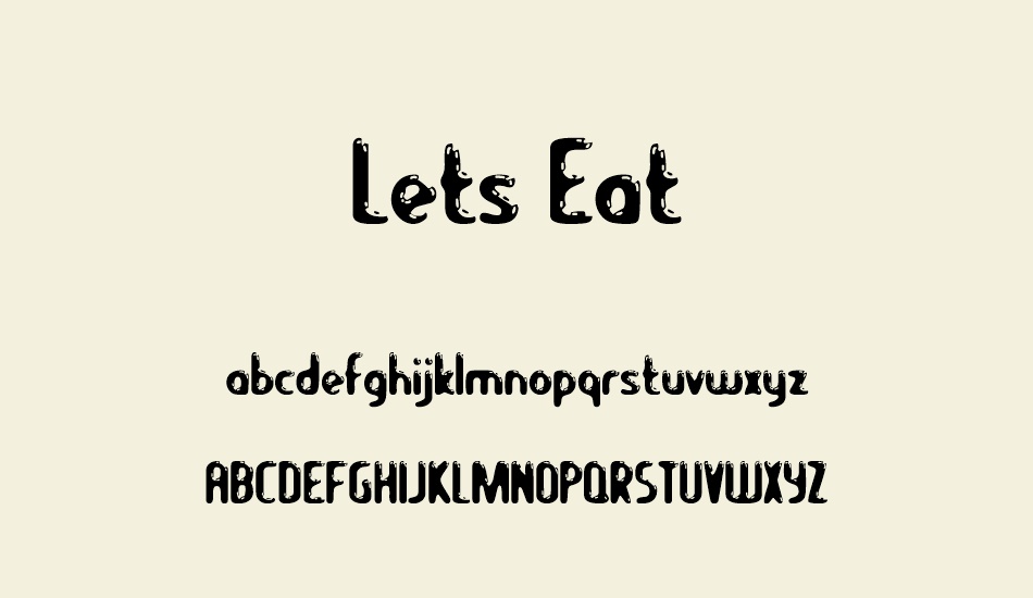 lets-eat font