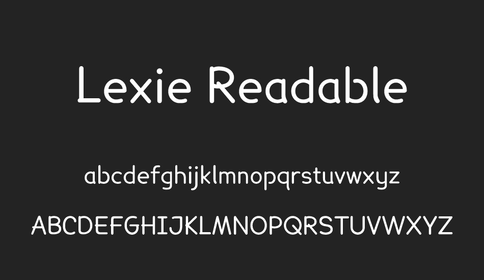 lexie-readable font