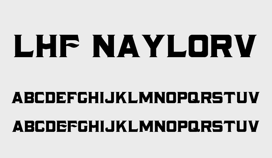 lhf-naylorville font