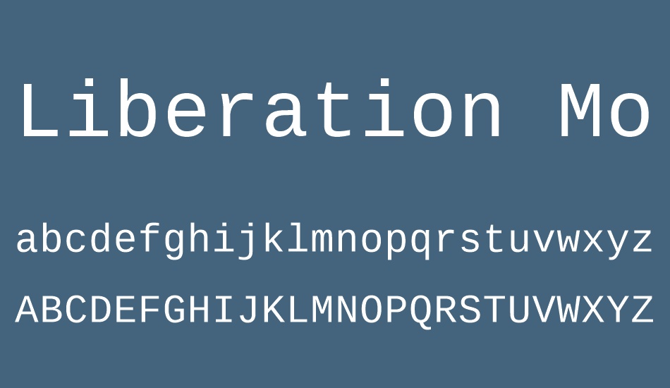 liberation-mono font