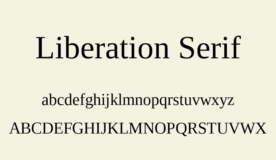 liberation-serif font