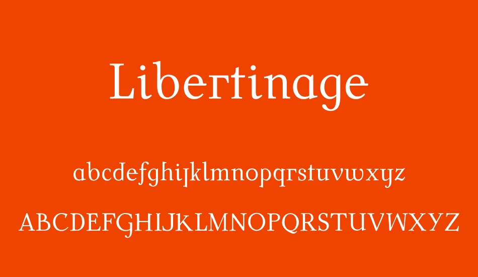libertinage font