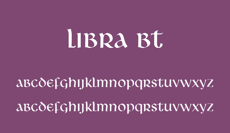 libra-bt font