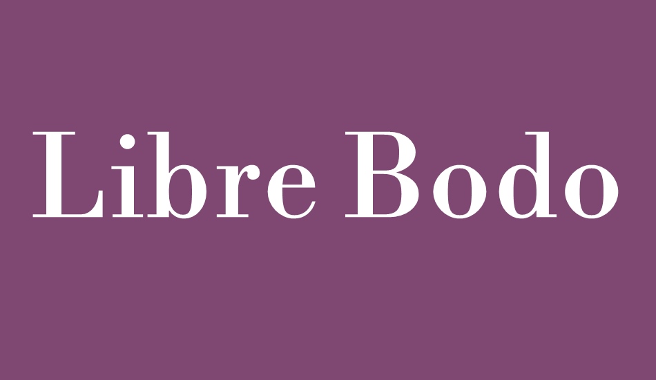 libre-bodoni font big