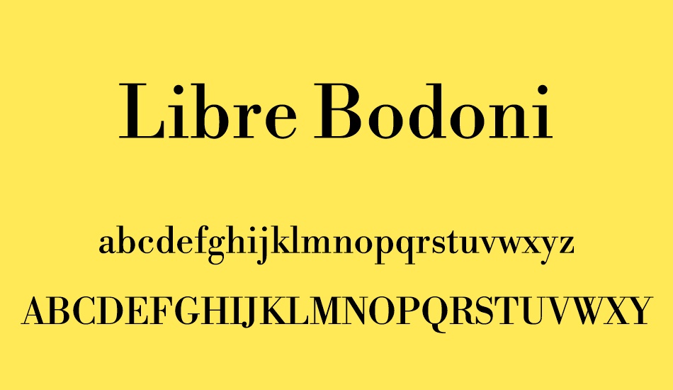 libre-bodoni font