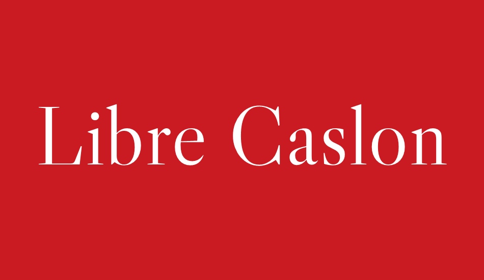 libre-caslon-display font big