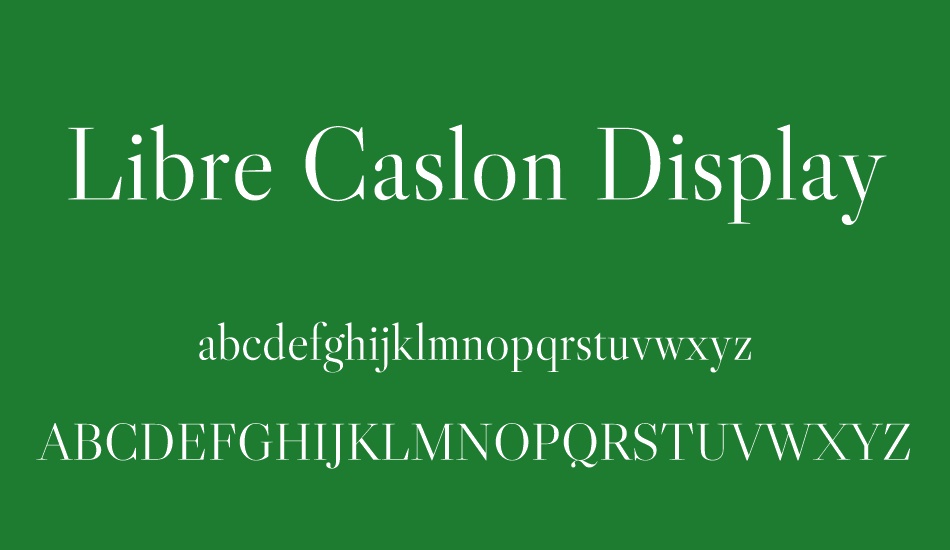 libre-caslon-display font