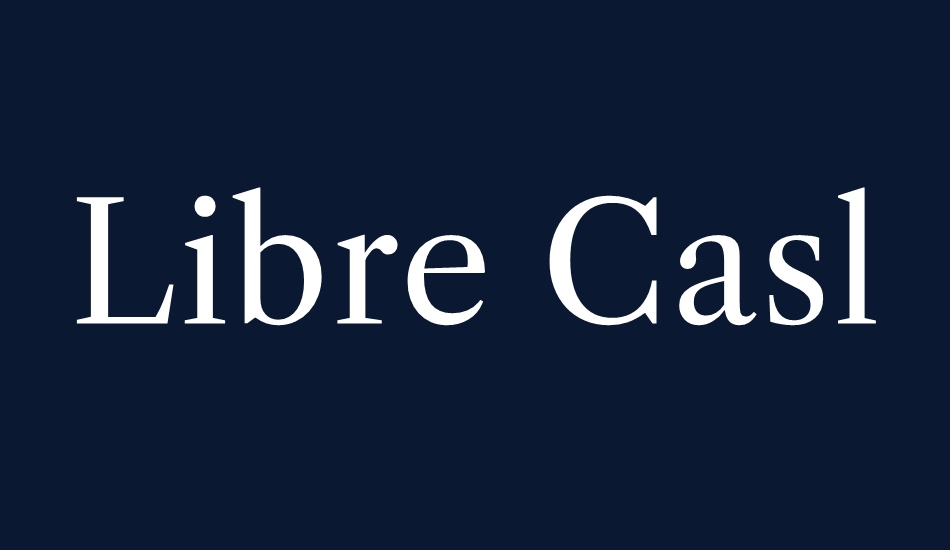 libre-caslon-text font big