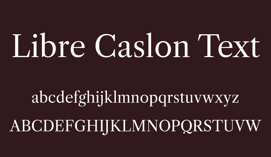 libre-caslon-text font