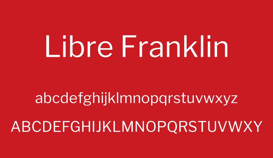 libre-franklin font