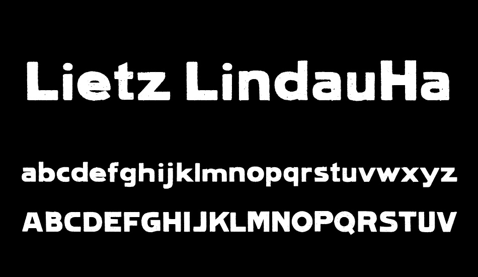 lietz-lindauhamburg font
