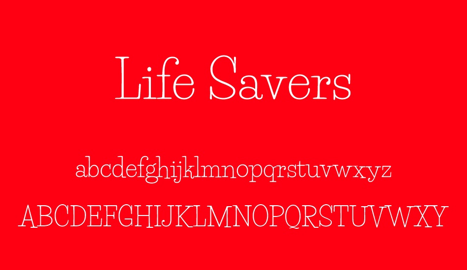 life-savers font