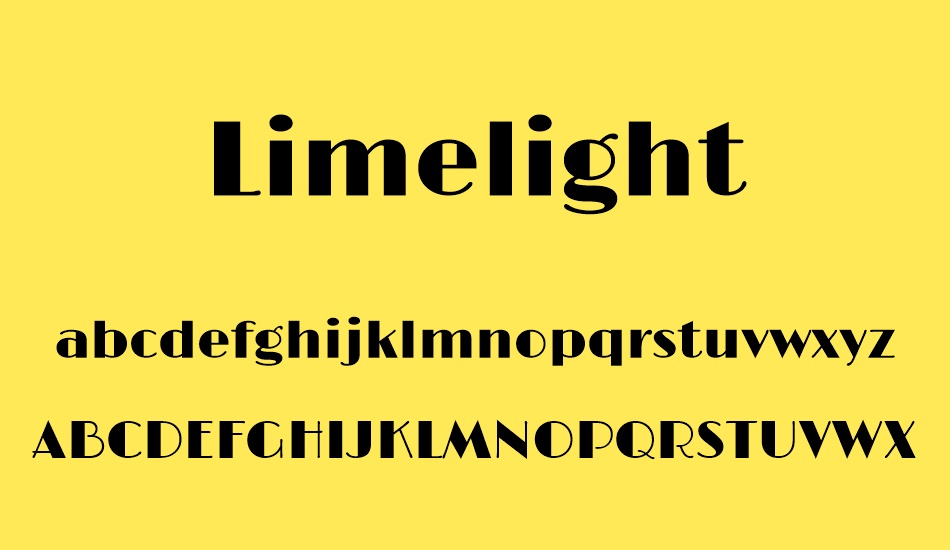 limelight font