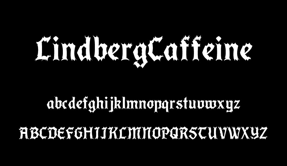 lindbergcaffeine font