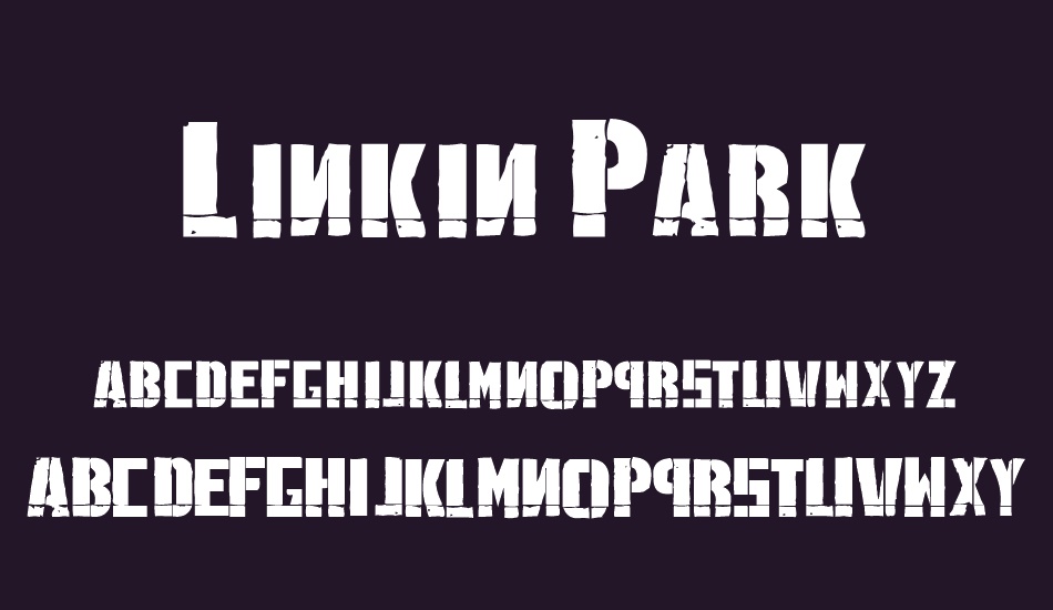 linkin-park font