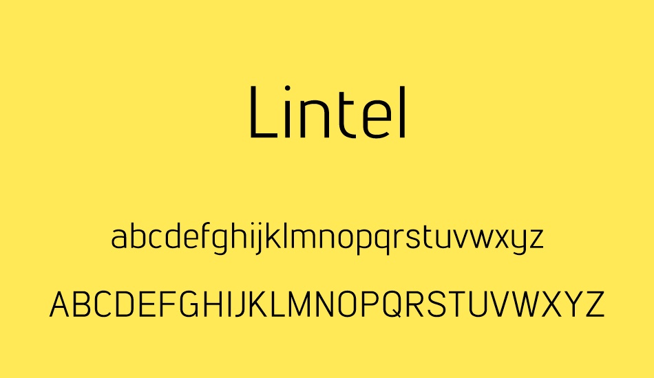 lintel font