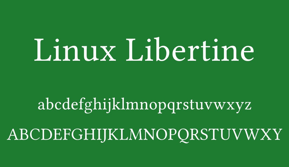 linux-libertine font