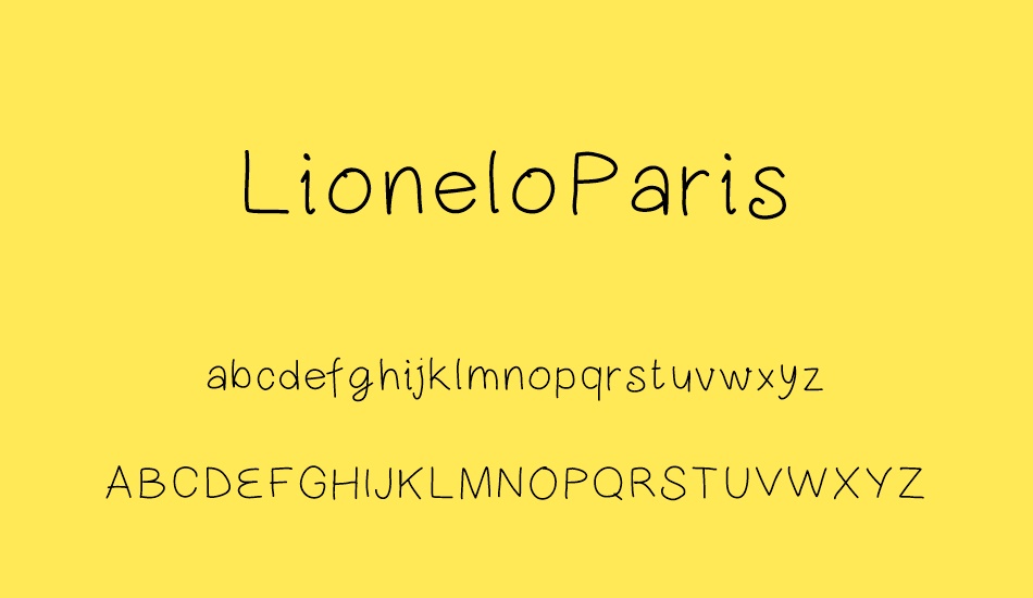 lioneloparis font