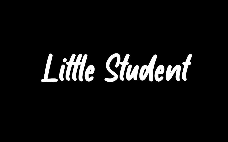 Little Student font big