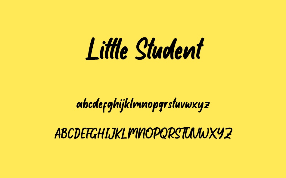 Little Student font