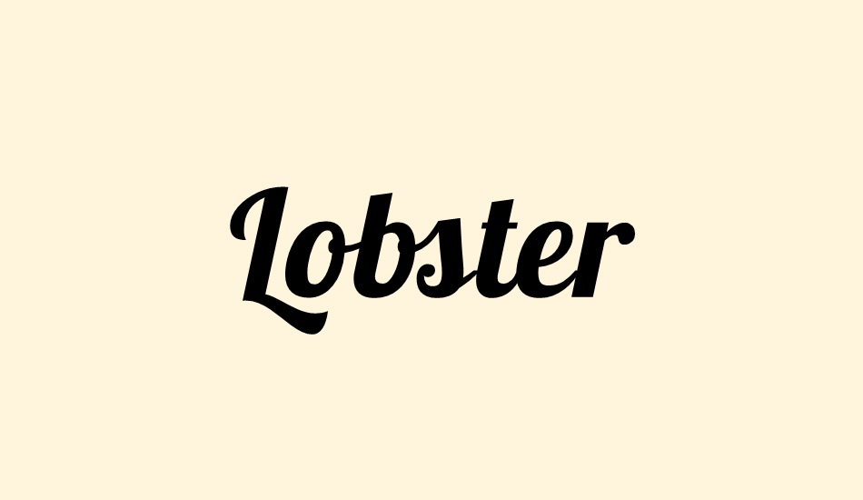 lobster font big