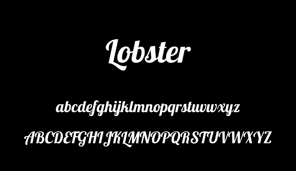 lobster font