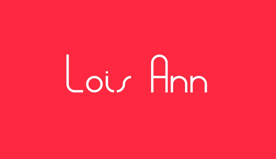 lois-ann font big