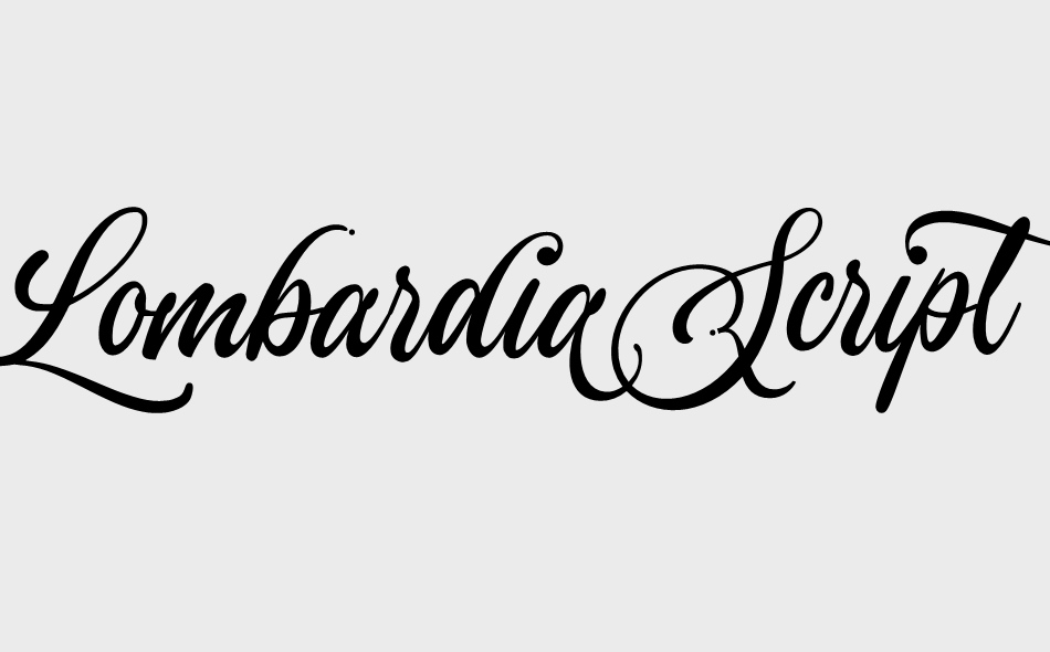 Lombardia Script font big