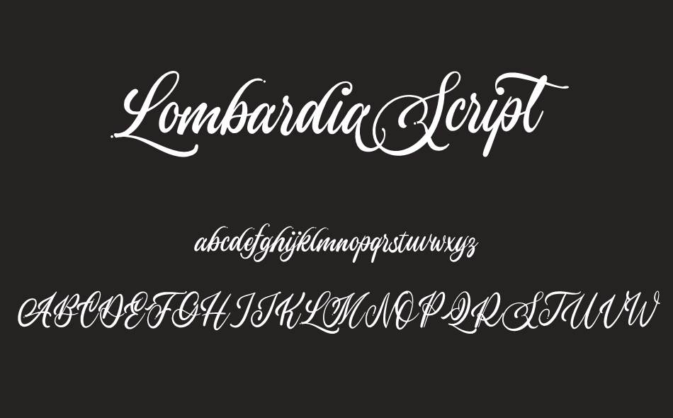 Lombardia Script font