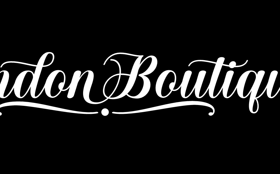 London Boutique font big