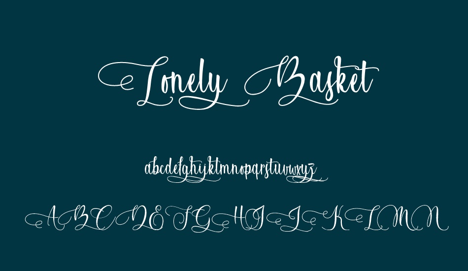 lonely-basket font