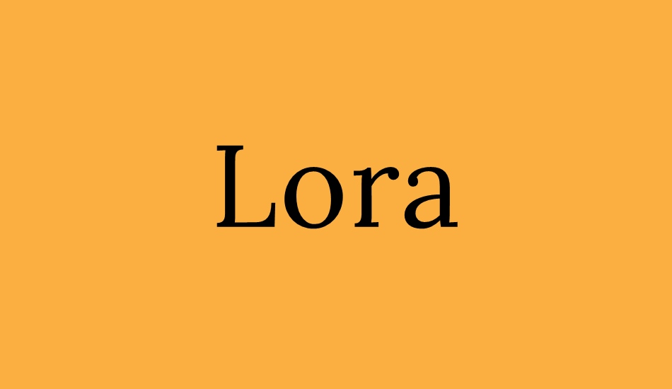 lora font big