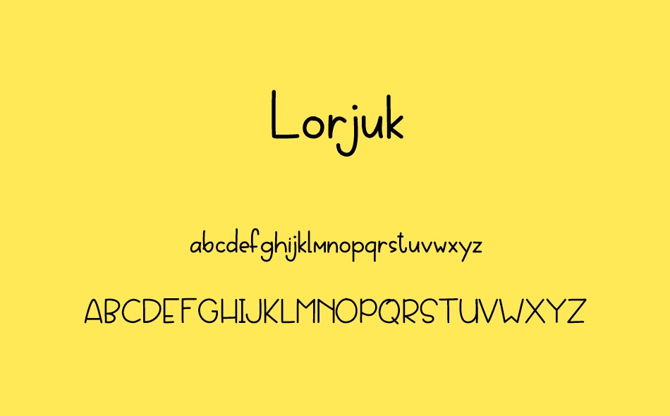 Lorjuk font