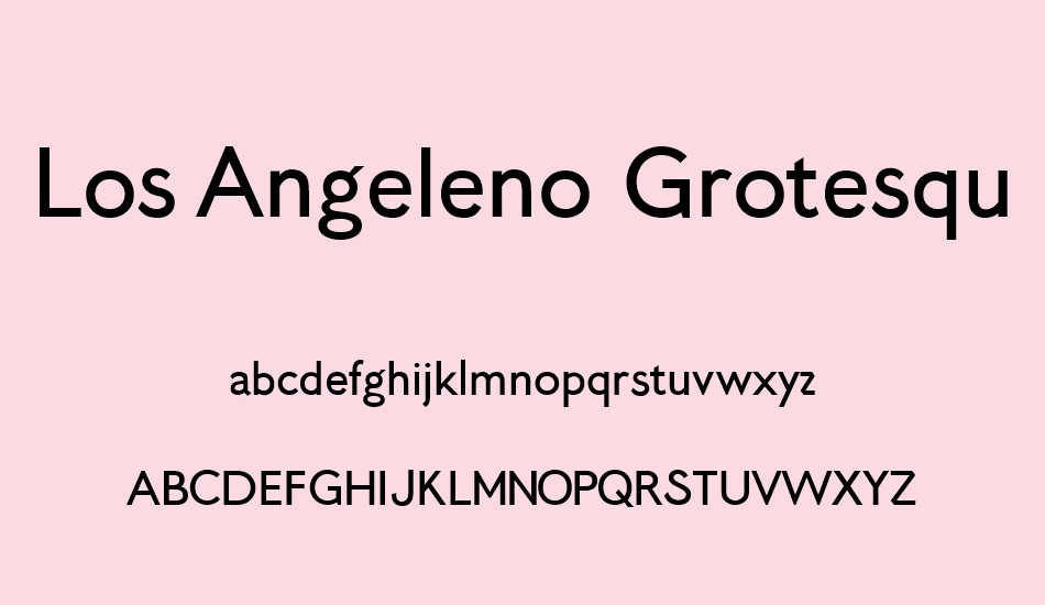 los-angeleno-grotesque font