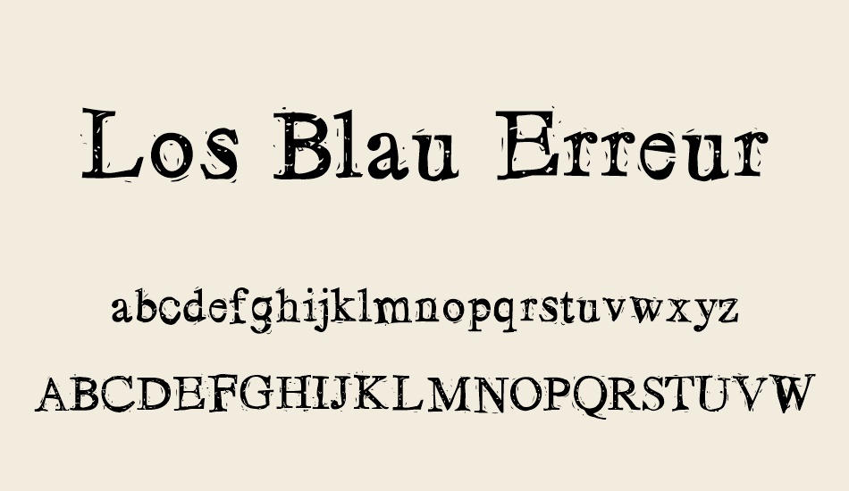 los-blau-erreur font