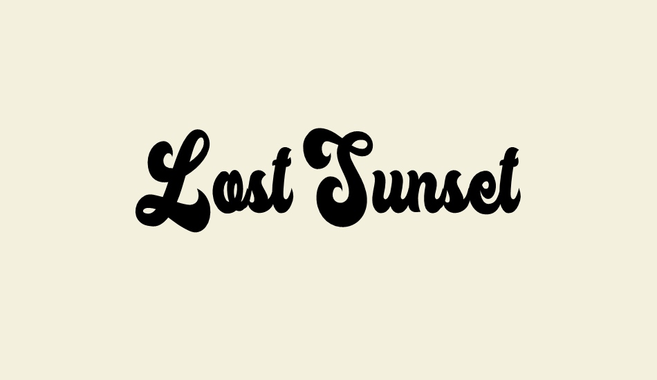 lost-sunset-personal-use font big