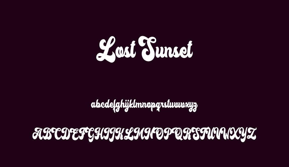 lost-sunset-personal-use font