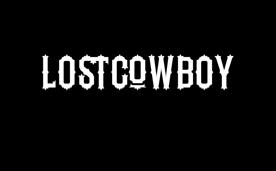 Lostcowboy font big