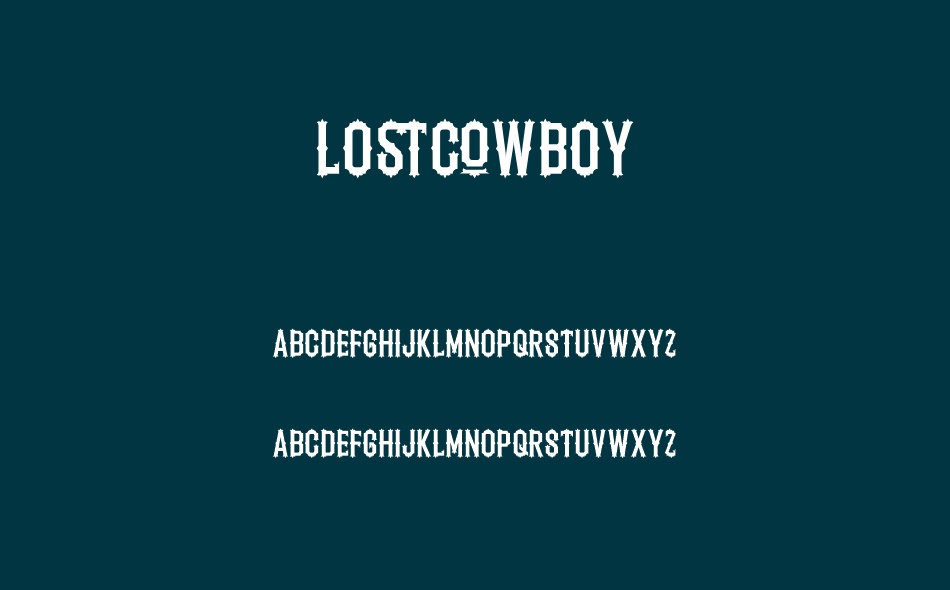 Lostcowboy font